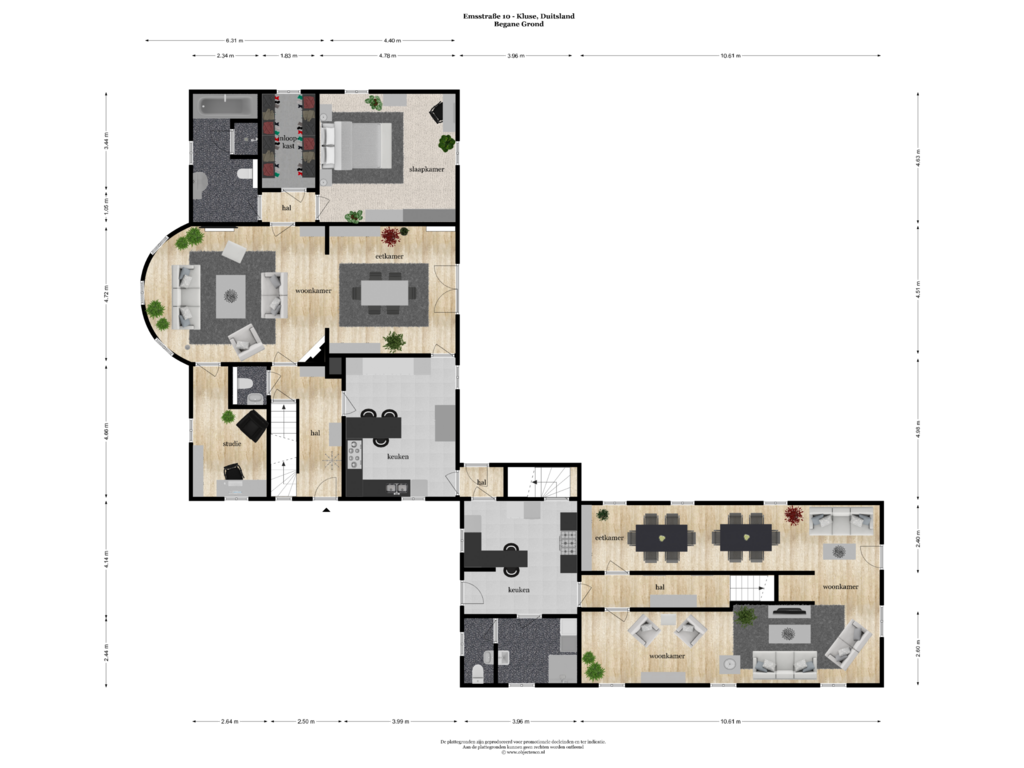 Bekijk plattegrond van BEGANE GROND van Emsstraße 10