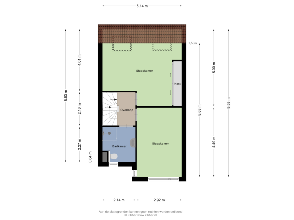 Bekijk plattegrond van Eerste Verdieping van Stationsstraat 66