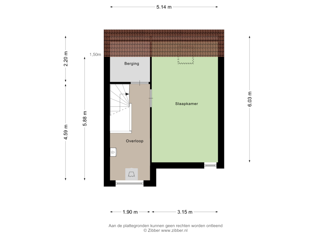 Bekijk plattegrond van Tweede Verdieping van Stationsstraat 66