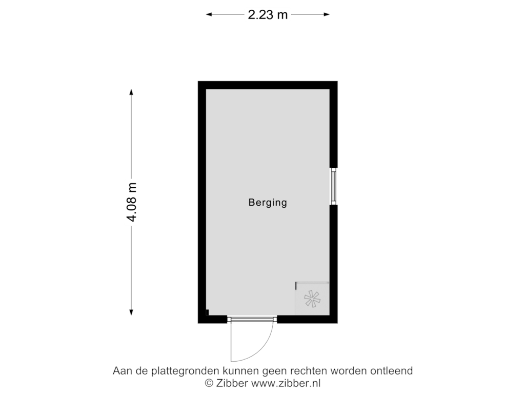 Bekijk plattegrond van Berging van Stationsstraat 66