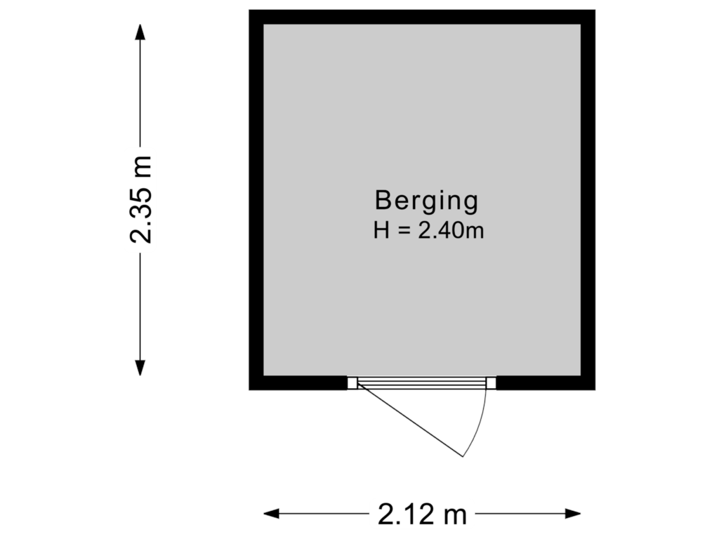 View floorplan of Berging 1 of Karolingersweg 222