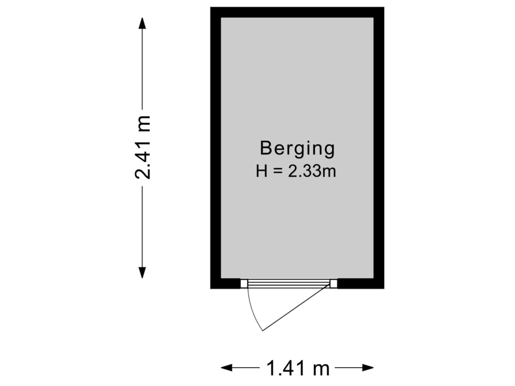 View floorplan of Berging 2 of Karolingersweg 222