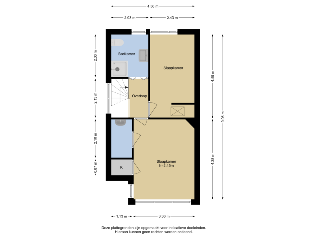 Bekijk plattegrond van Verdieping 1 van Kortenhoefsestraat 30