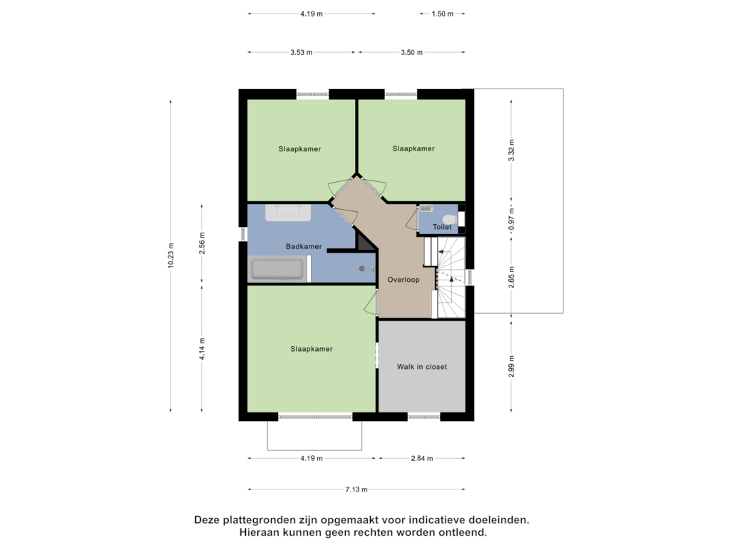 View floorplan of Eerste Verdieping of Den Eik 20