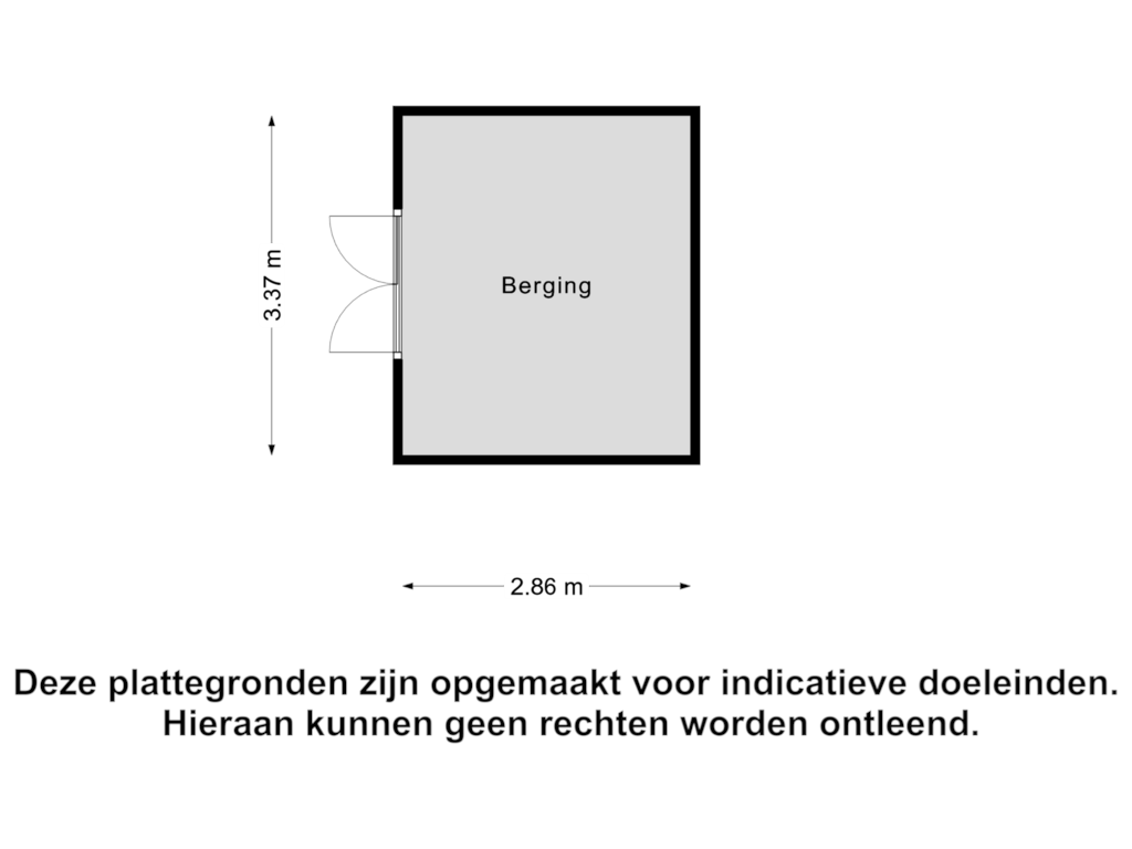 View floorplan of Berging of Den Eik 20