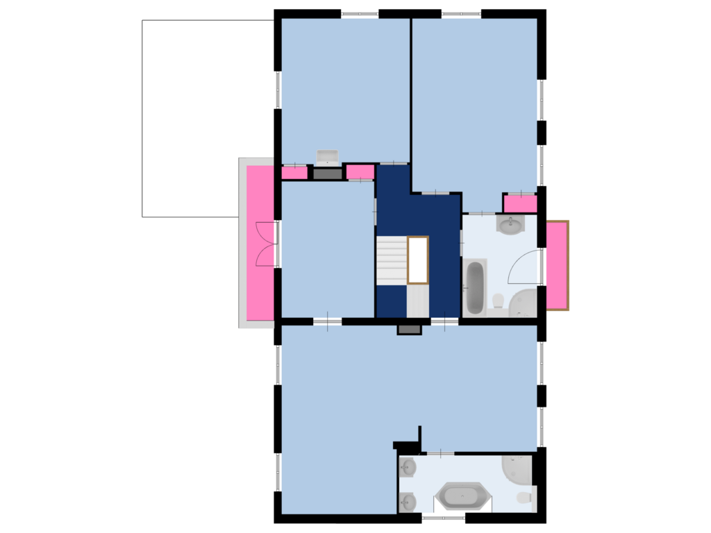 Bekijk plattegrond van Eerste verdieping van Wilhelminastraat 67