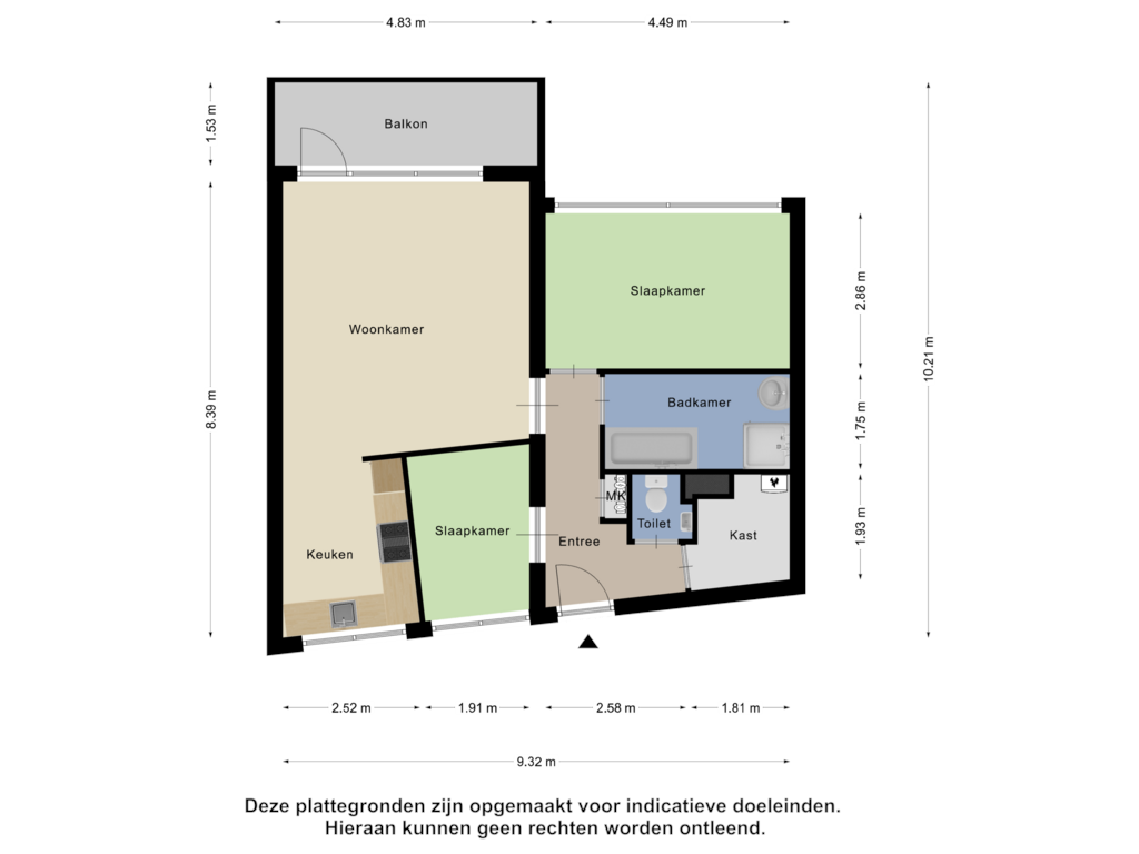 Bekijk plattegrond van Appartement van De Halte 157