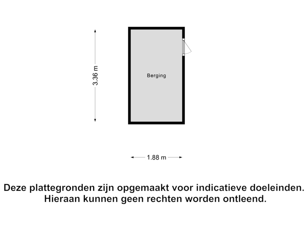 Bekijk plattegrond van Berging van Goudhoekweg 16