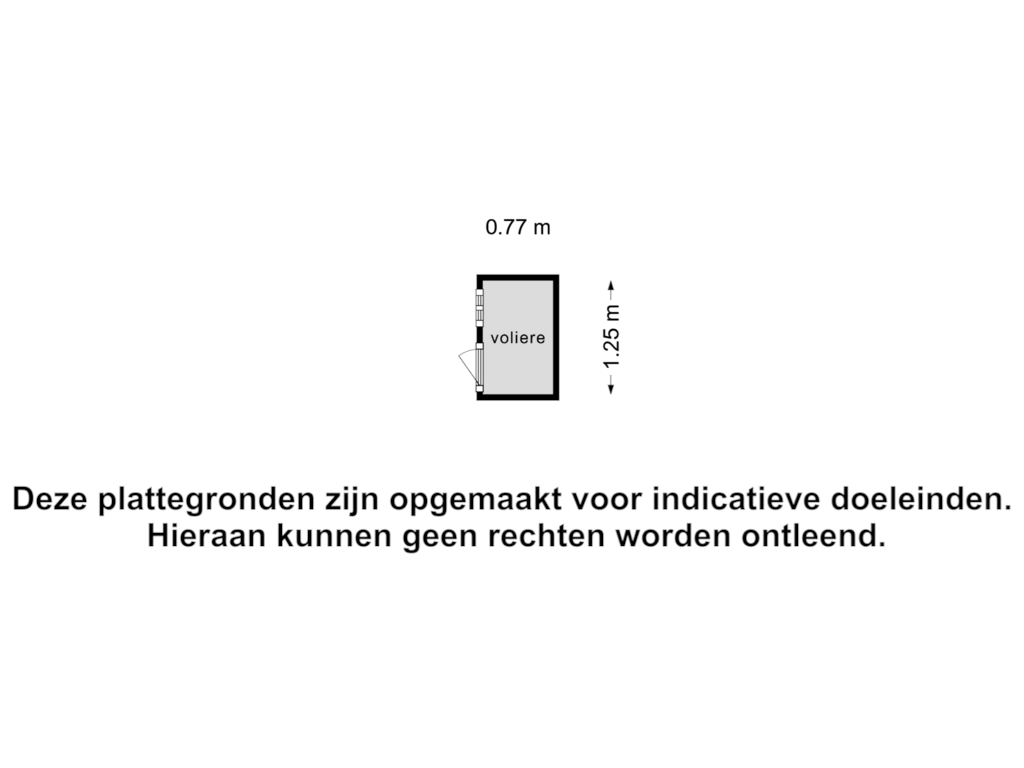 Bekijk plattegrond van voliere van Goudhoekweg 16