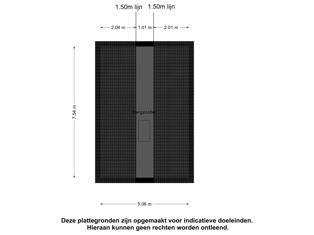 View floorplan of 2e verdieping of Noord-Spierdijkerweg 201