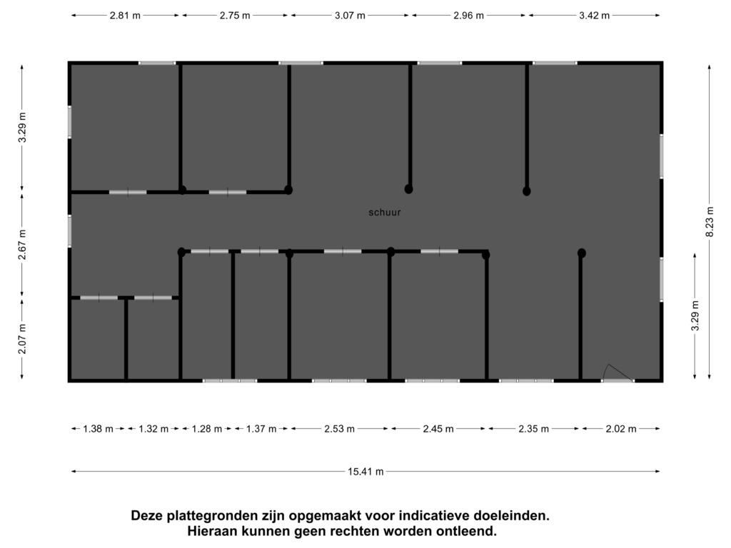 View floorplan of Schuur of Noord-Spierdijkerweg 201