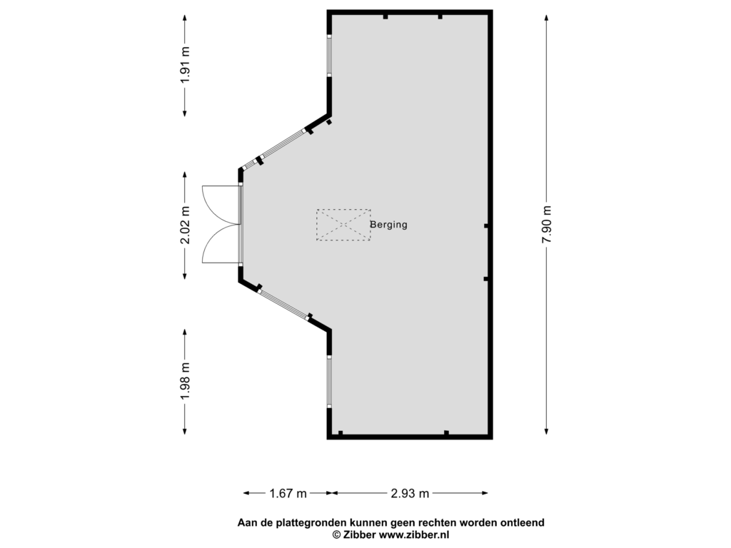 Bekijk plattegrond van Berging van Galderseweg 17