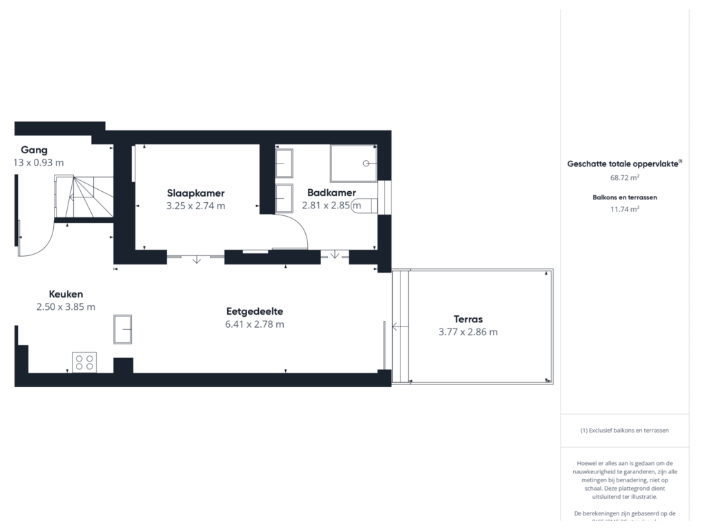 Bekijk plattegrond van Begane grond van Westkade 61