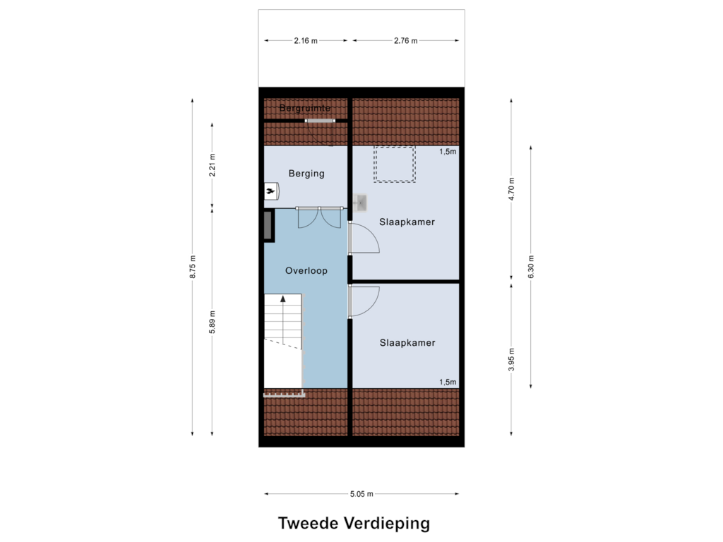 View floorplan of Tweede Verdieping of Voorstad Sint Jacob 58