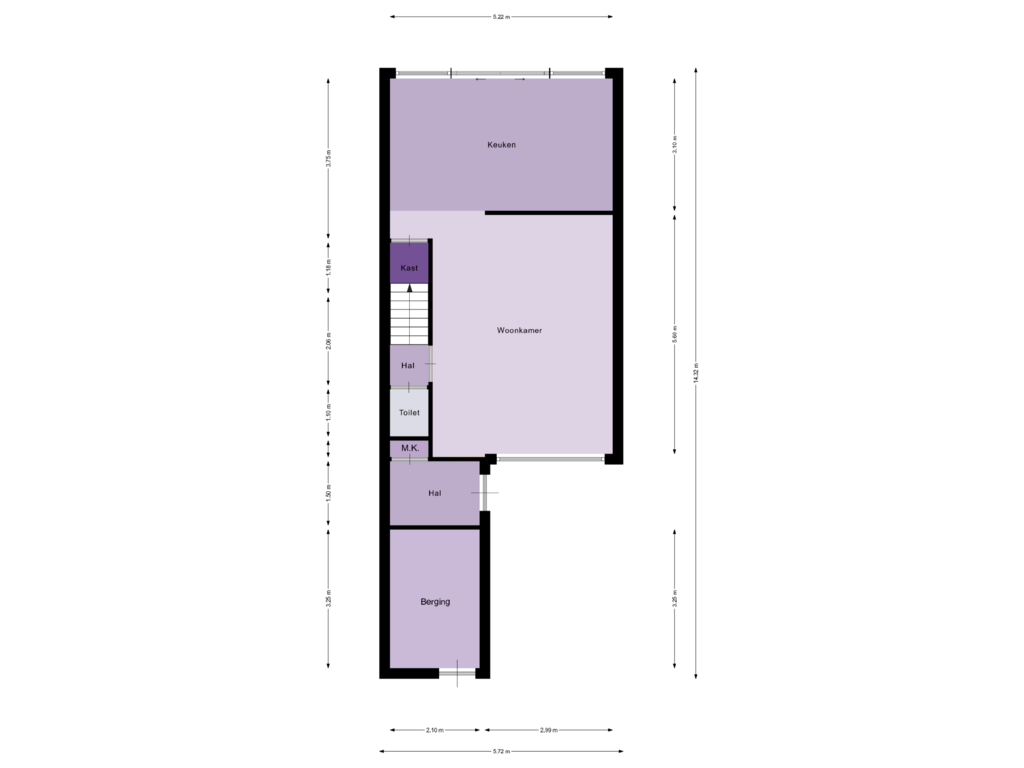 Bekijk plattegrond van Begane grond van Zeggegors 46