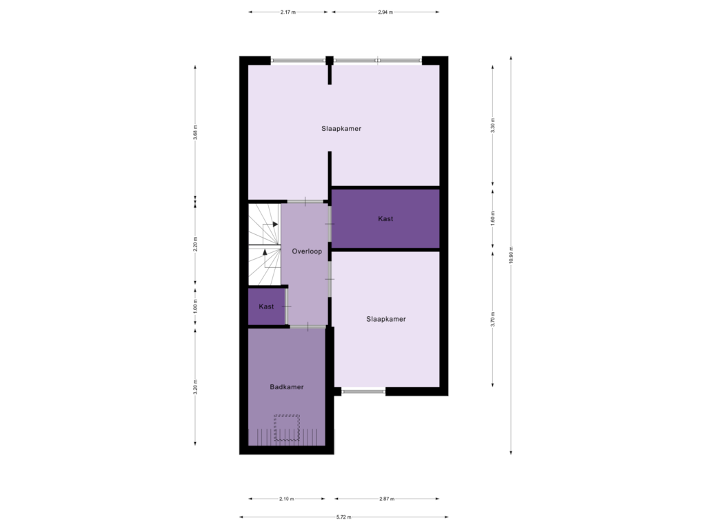 Bekijk plattegrond van Eerste verdieping van Zeggegors 46