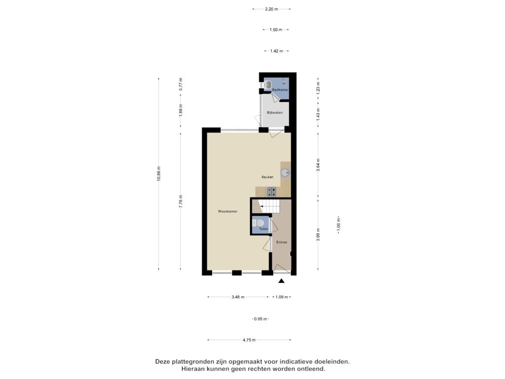 Bekijk plattegrond van Begane Grond van 3e Rembrandtdwarsstraat 6