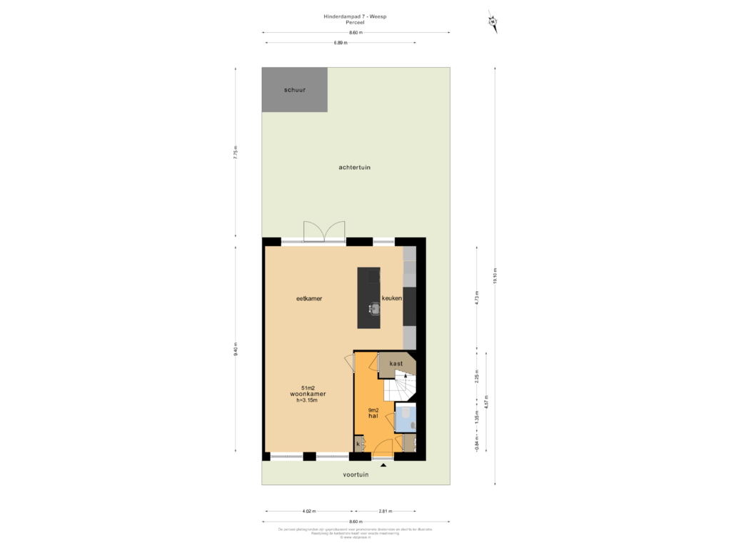 View floorplan of PERCEEL of Hinderdampad 7