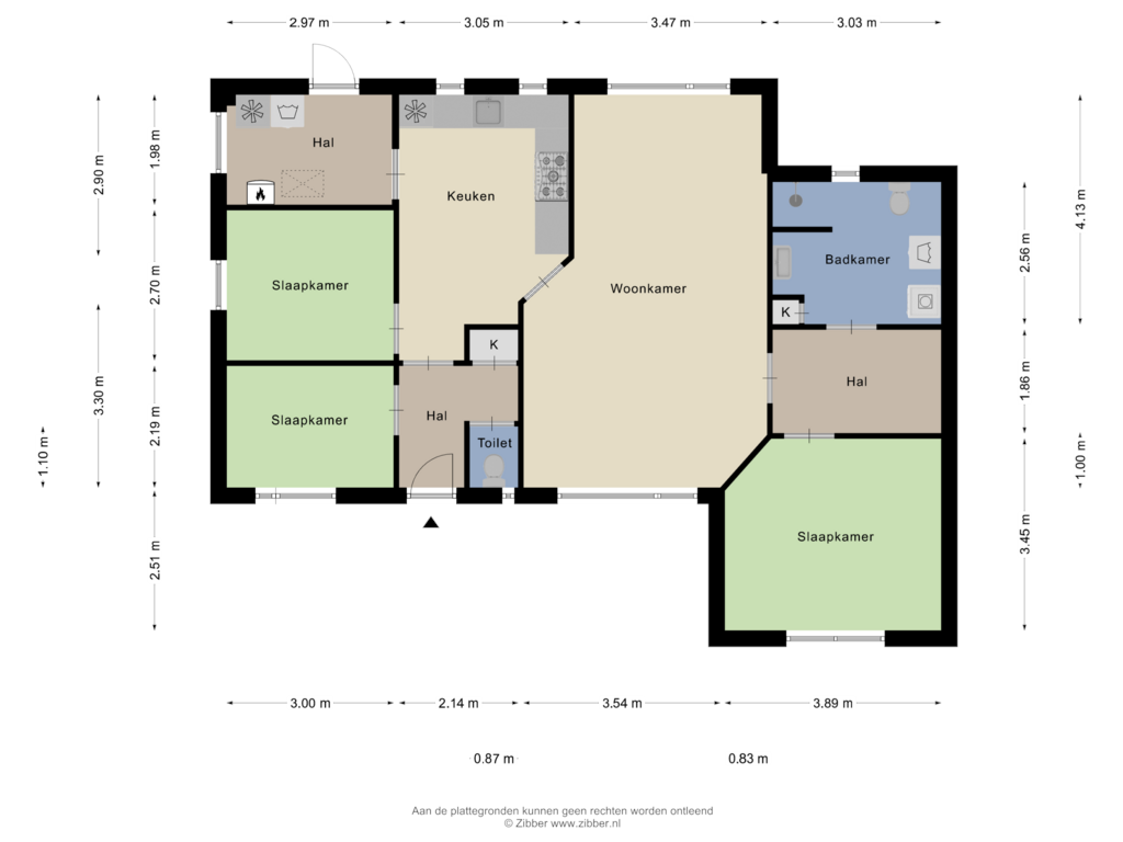 View floorplan of Begane Grond of Moleneind 2