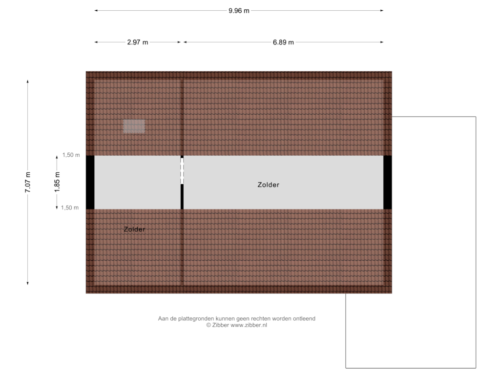 View floorplan of Zolder of Moleneind 2