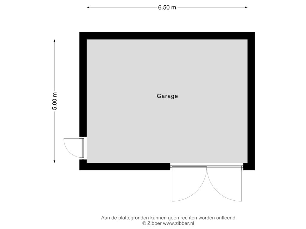 View floorplan of Garage of Moleneind 2