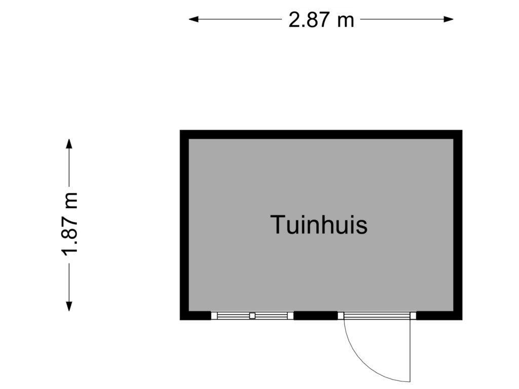 Bekijk plattegrond van Tuinhuis van Jan Westerhuisstraat 8