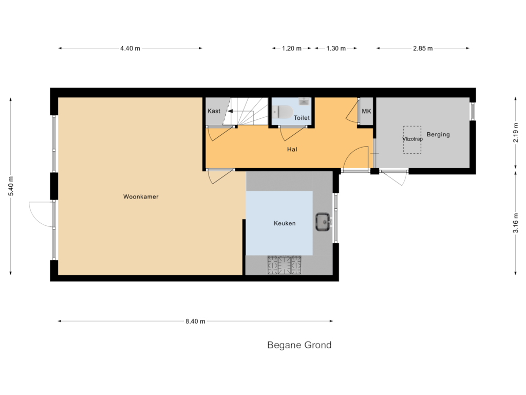 Bekijk plattegrond van Begane Grond van Dorsvloer 20