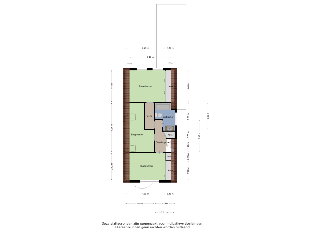 Bekijk plattegrond van Eerste Verdieping van Nieuweweg 6