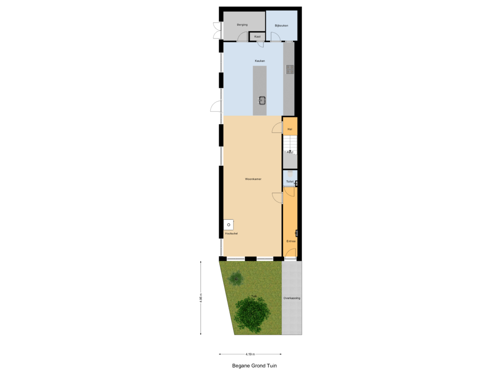 Bekijk plattegrond van Begane Grond Tuin van Sandtlaan 2