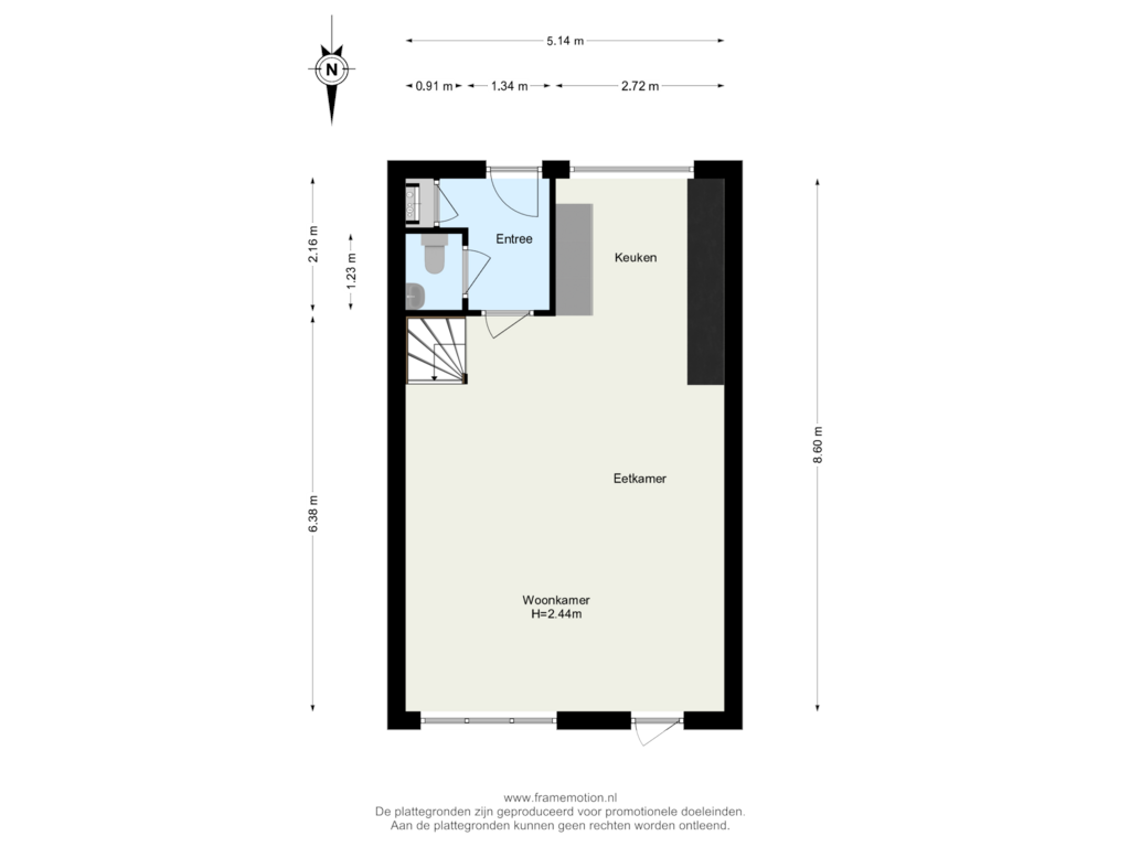 Bekijk plattegrond van Begane Grond van Elandenburg 48