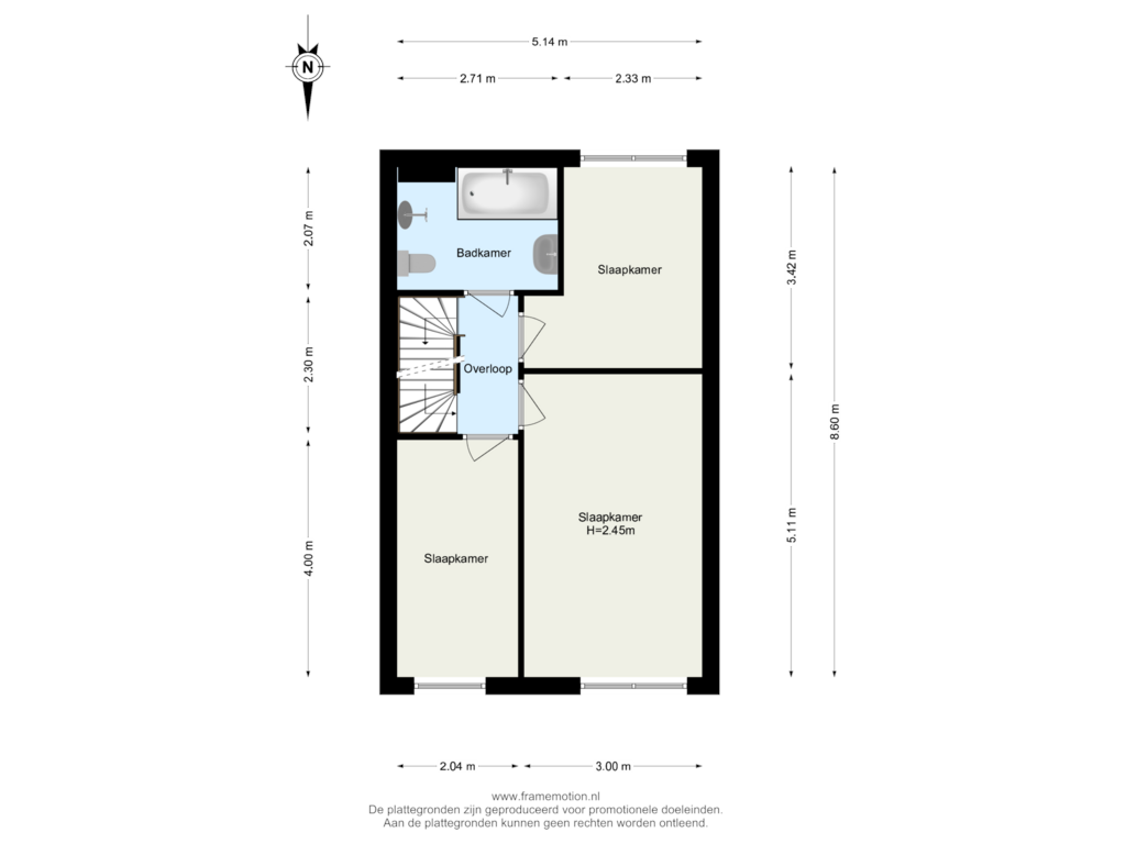 Bekijk plattegrond van Verdieping 1 van Elandenburg 48