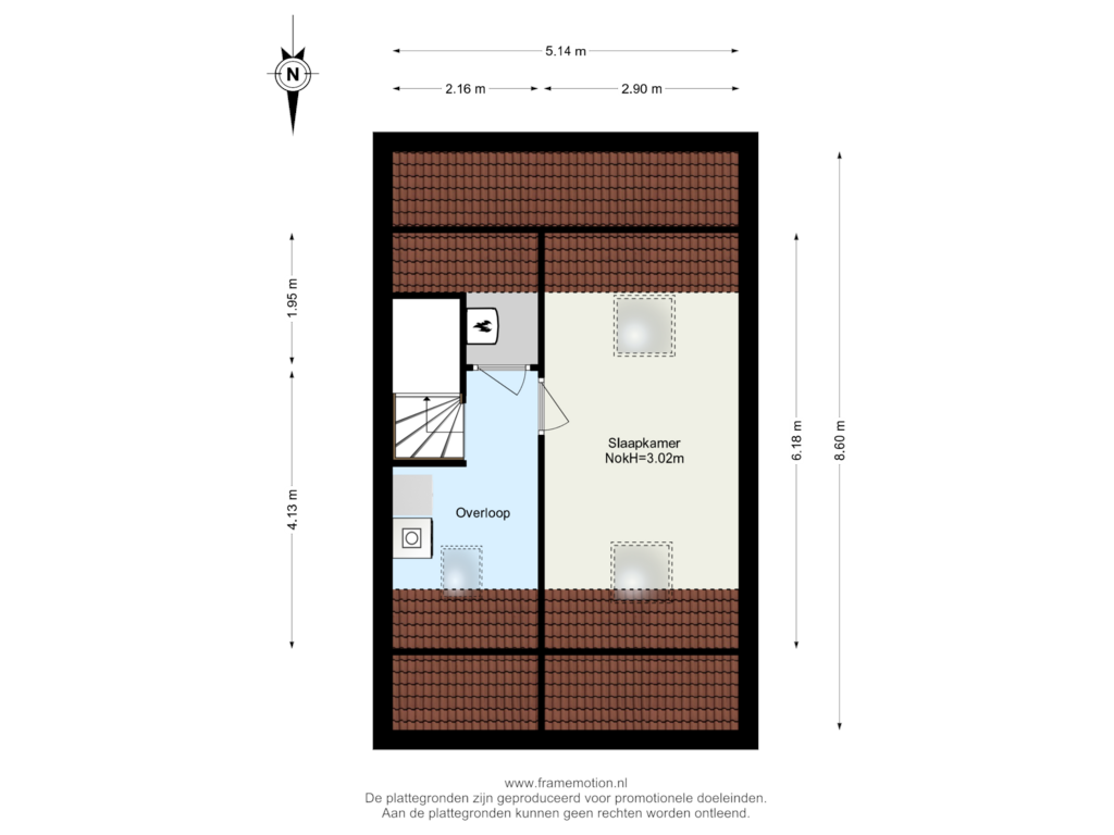 Bekijk plattegrond van Verdieping 2 van Elandenburg 48