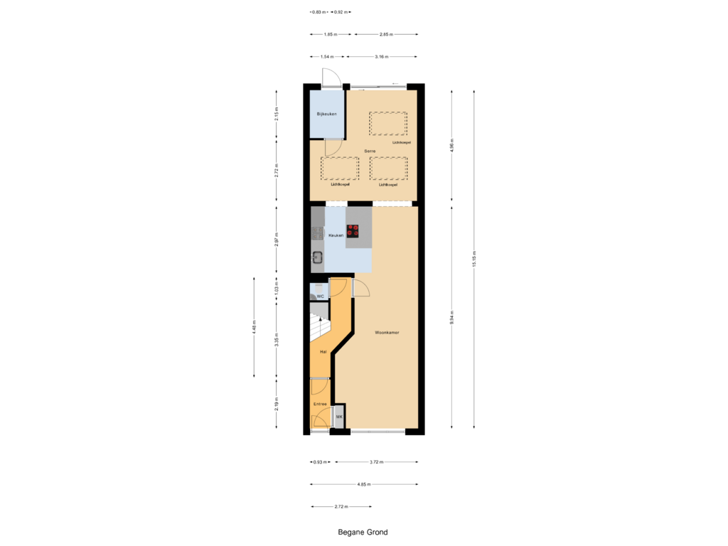 Bekijk plattegrond van Begane Grond van Van Zuylen van Nijeveltstraat 248