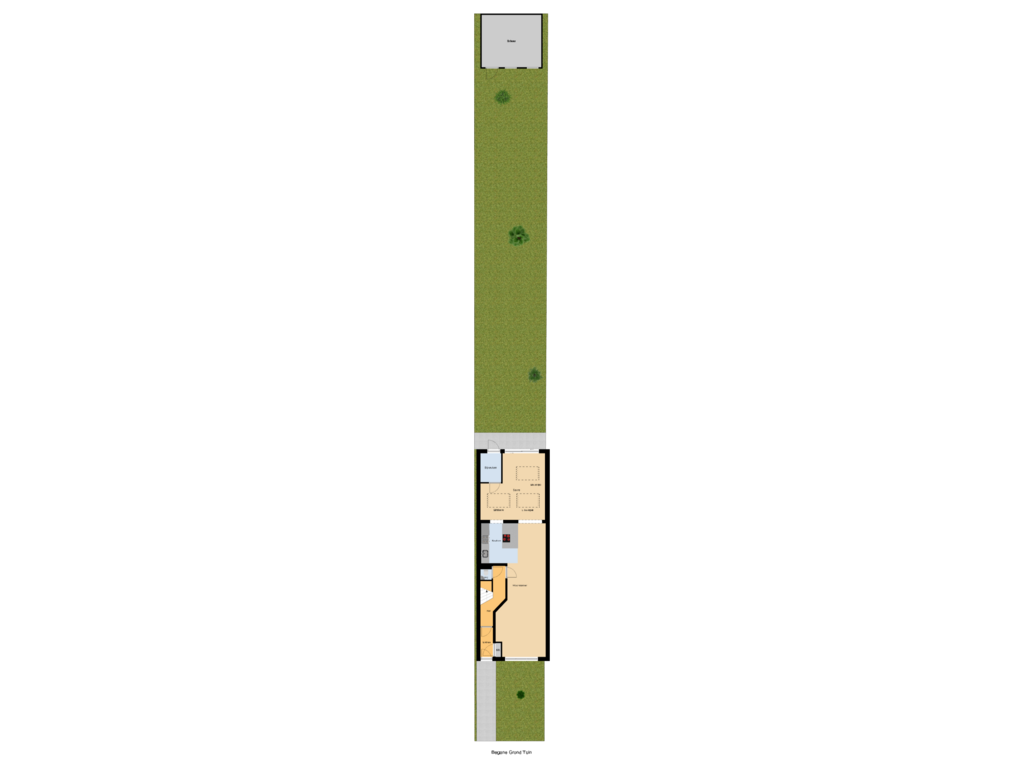 Bekijk plattegrond van Begane Grond Tuin van Van Zuylen van Nijeveltstraat 248