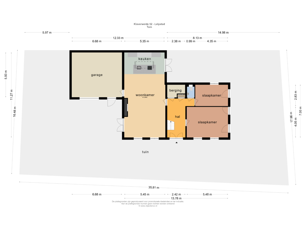 Bekijk plattegrond van Tuin van Klaverweide 52