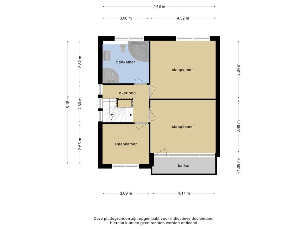 Bekijk plattegrond van 1e verdieping van Putseweg 19