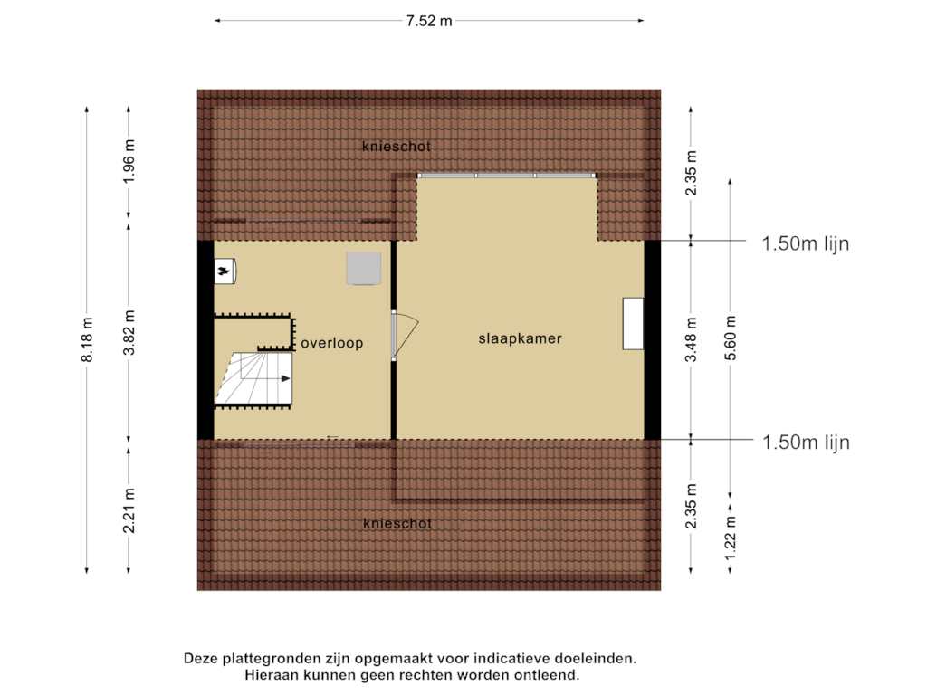 Bekijk plattegrond van 2e verdieping van Putseweg 19