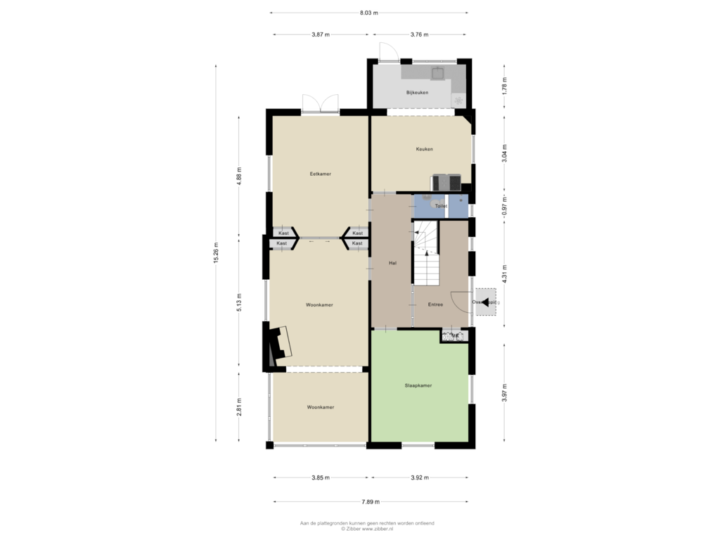 View floorplan of Begane Grond of Voorstadslaan 351