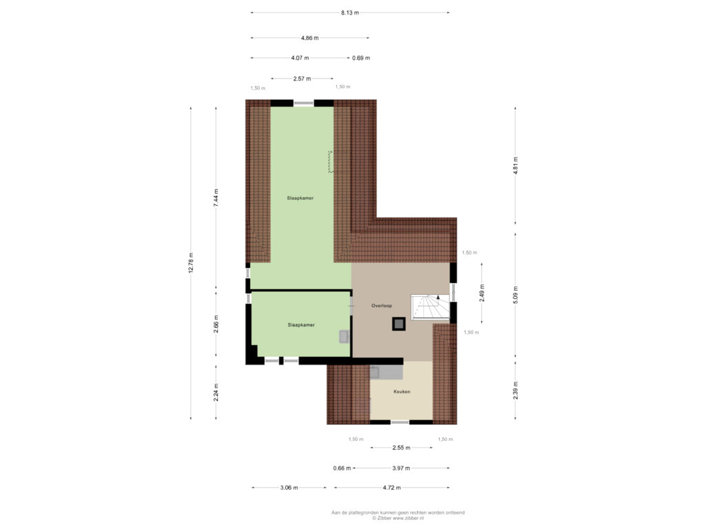 View floorplan of Tweede Verdieping of Voorstadslaan 351