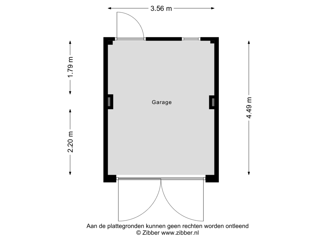 View floorplan of Garage of Voorstadslaan 351