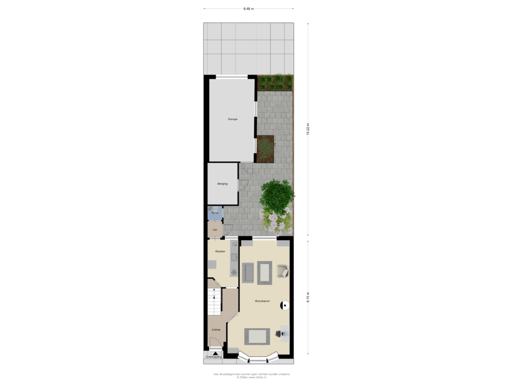 View floorplan of Begane Grond_Tuin of Sumatrastraat 33