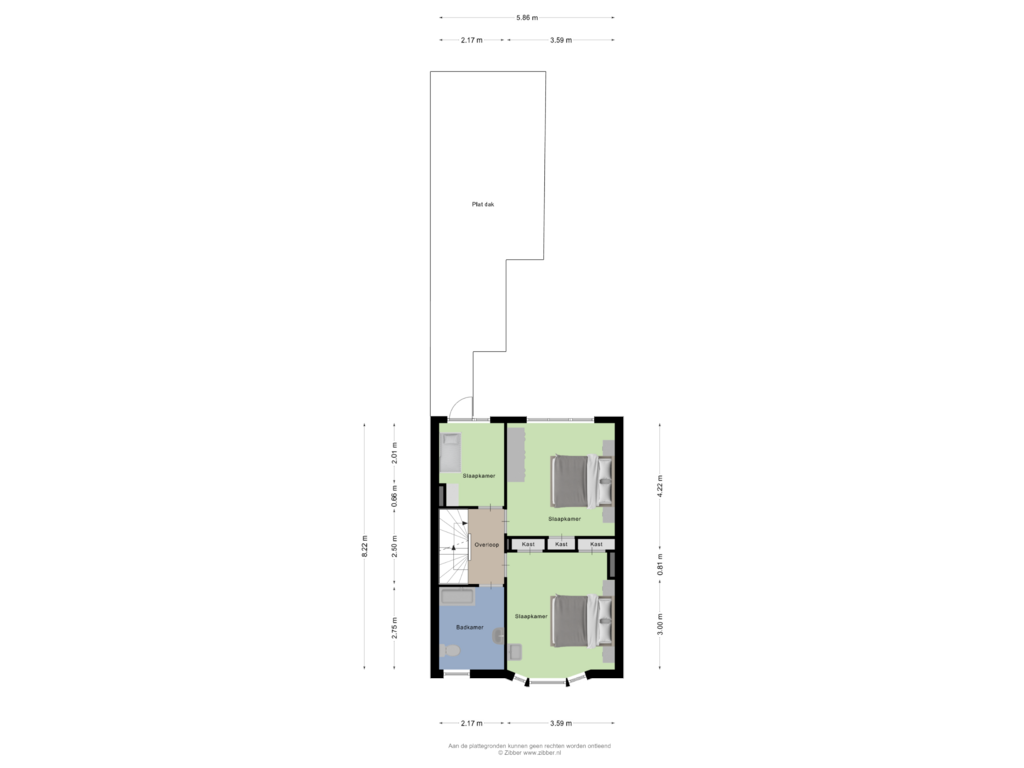 View floorplan of Eerste Verdieping of Sumatrastraat 33