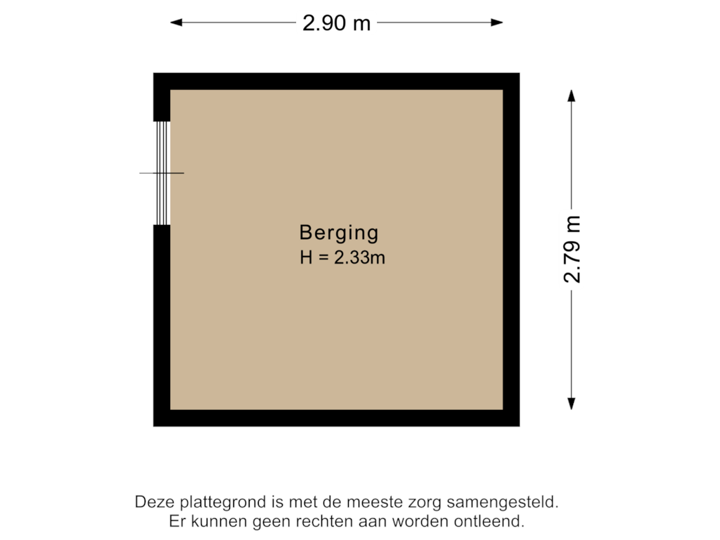 Bekijk plattegrond van Berging van de Weide 61