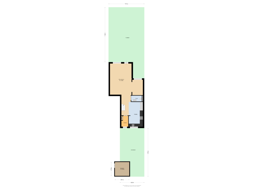 Bekijk plattegrond van Situatie van de Weide 61