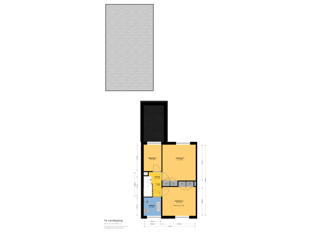 Bekijk plattegrond van 1e verdieping van Beatrixstraat 18