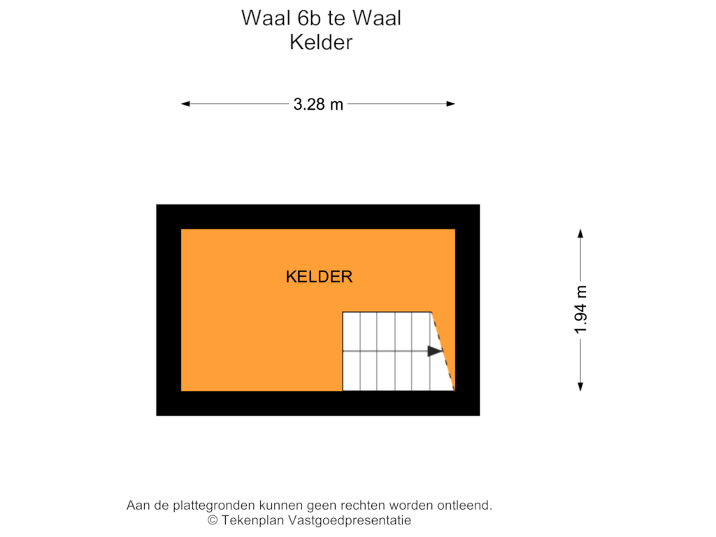 Bekijk plattegrond van Kelder van Waal 6-B