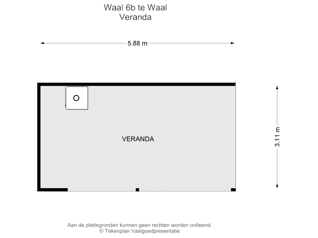 Bekijk plattegrond van Veranda van Waal 6-B