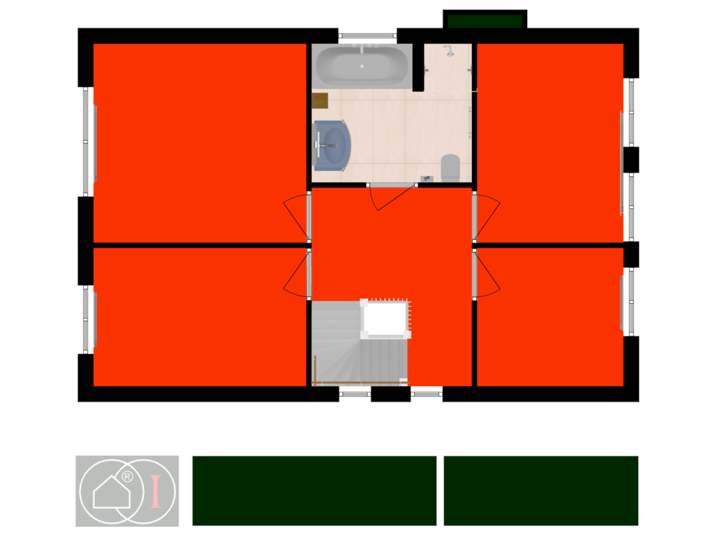 Bekijk plattegrond van eerste verdieping van Mendelssohnstraat 27