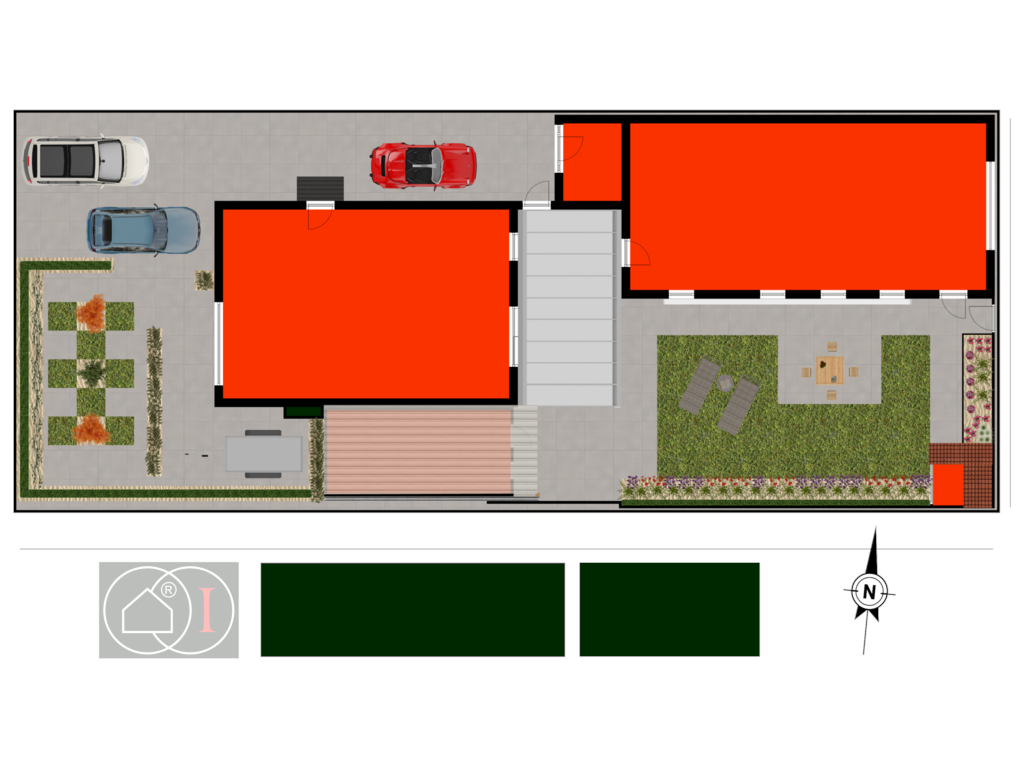 Bekijk plattegrond van perceel van Mendelssohnstraat 27