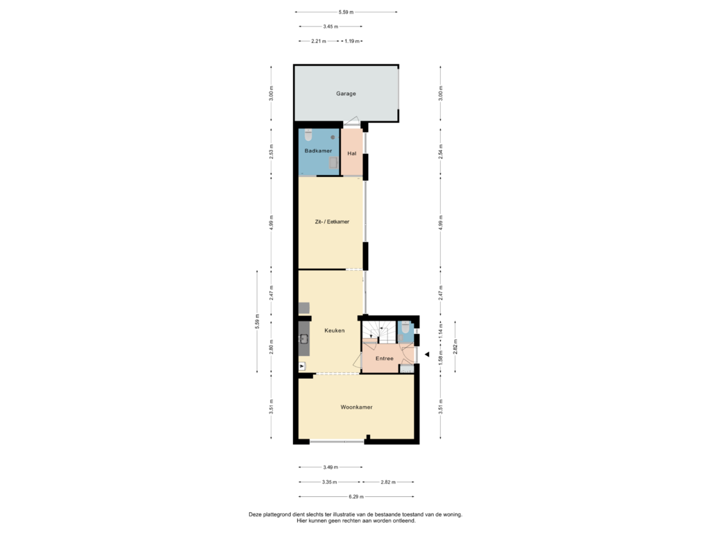 Bekijk plattegrond van Begane Grond van Rothkranslaan 11